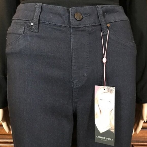 Laurie Felt Dark Wash Silky Flare Vital Stretch Technology Jean - Picture 5 of 8